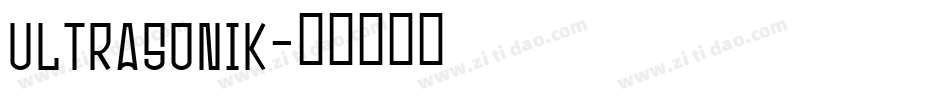 ULTRASONIK字体转换