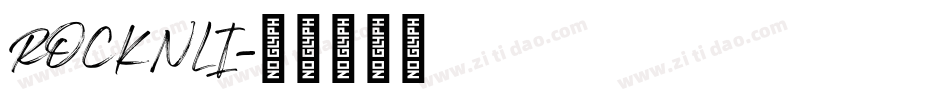 ROCKNLI字体转换