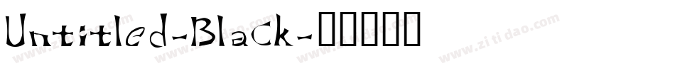 Untitled-Black字体转换