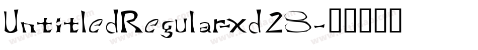 UntitledRegular-xd28字体转换