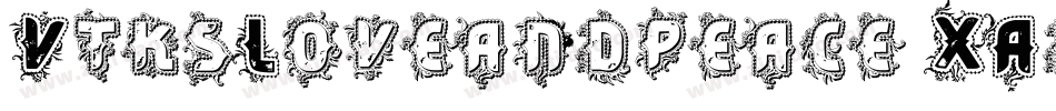 VtksLoveandpeace-XAd9字体转换
