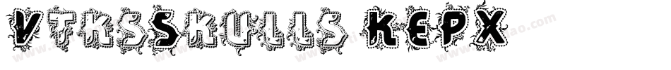 VtksSkulls-KEPX字体转换