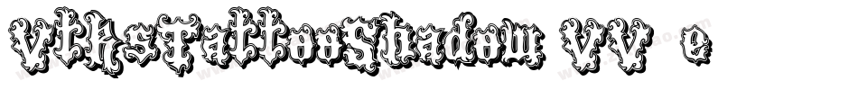 VtksTattooShadow-VV9e字体转换