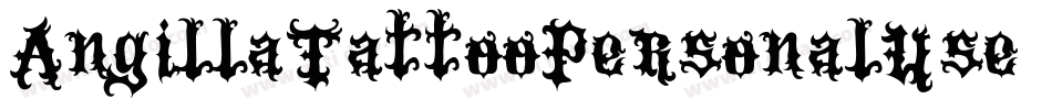AngillaTattooPersonalUse-9pz5字体转换