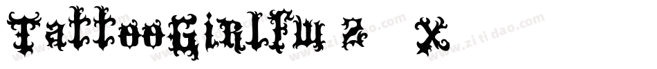 TattooGirlfw-z88X字体转换