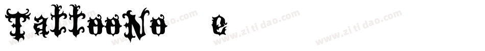 TattooNo1-8e40字体转换