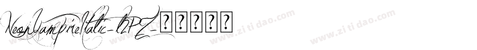 NeonVampireItalic-l2PZ字体转换