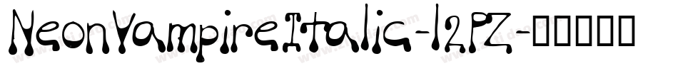 NeonVampireItalic-l2PZ字体转换