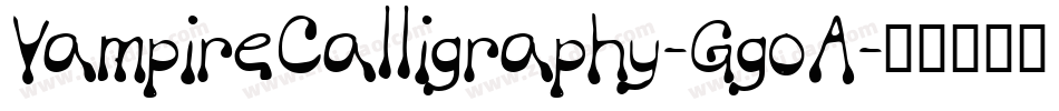 VampireCalligraphy-GgoA字体转换