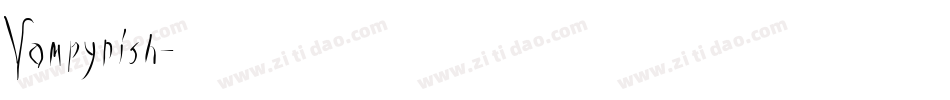 Vampyrish字体转换