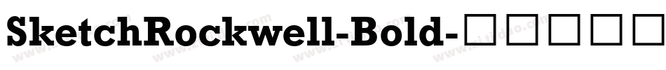 SketchRockwell-Bold字体转换