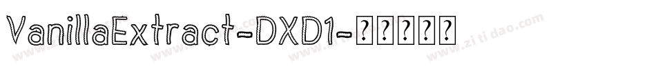 VanillaExtract-DXD1字体转换