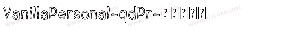 VanillaPersonal-qdPr字体转换