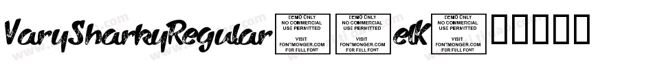 VarySharkyRegular-2elK字体转换
