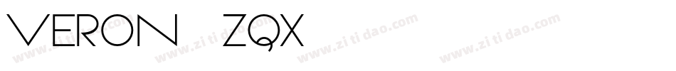 Veron-0zqX字体转换
