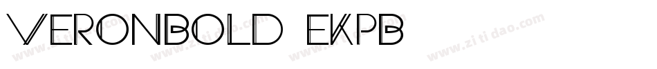 Veronbold-eKPB字体转换