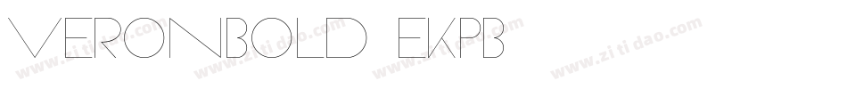 Veronbold-eKPB字体转换