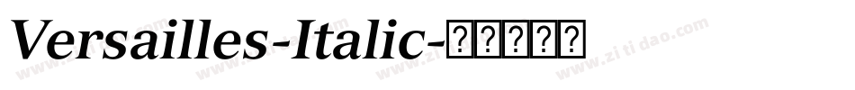 Versailles-Italic字体转换