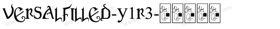 VersalFilled-y1r3字体转换