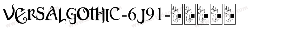 VersalGothic-6j91字体转换