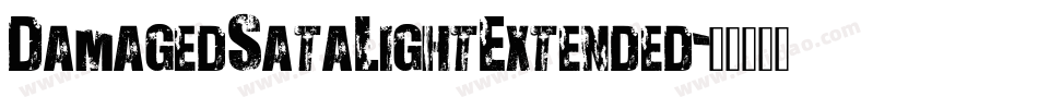 DamagedSataLightExtended字体转换
