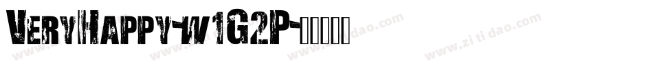 VeryHappy-w1G2P字体转换