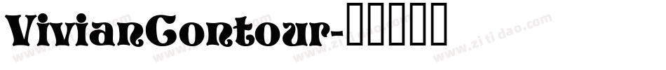 VivianContour字体转换