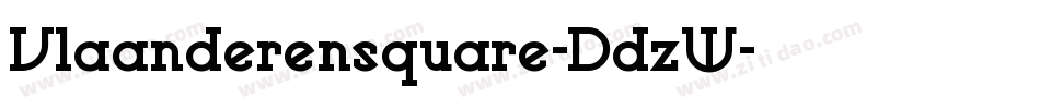 Vlaanderensquare-DdzW字体转换