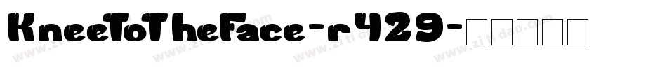 KneeToTheFace-r429字体转换