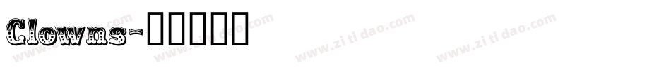 Clowns字体转换