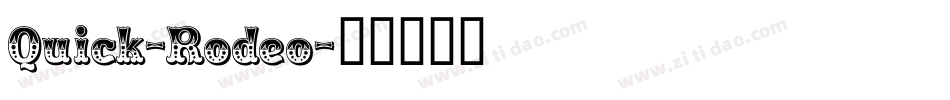 Quick-Rodeo字体转换