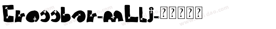 Crossbar-mLlj字体转换