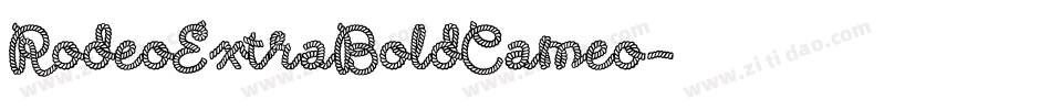 RodeoExtraBoldCameo字体转换