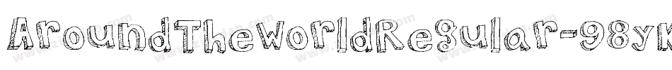 AroundTheWorldRegular-98yK字体转换