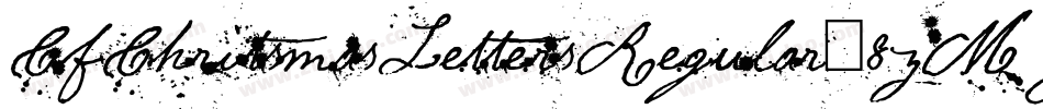 CfChritsmasLettersRegular-8zMJ字体转换