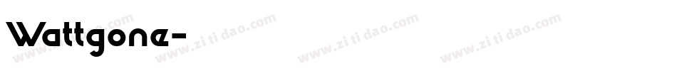 Wattgone字体转换
