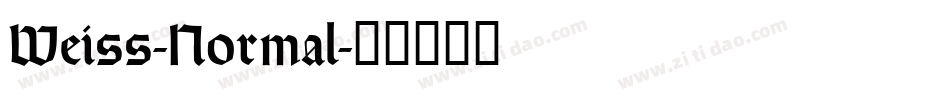 Weiss-Normal字体转换