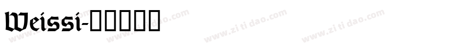 Weissi字体转换