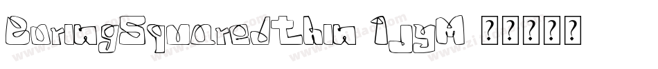 BoringSquaredThin-1jyM字体转换