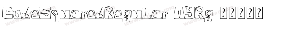 CodeSquaredRegular-AYRg字体转换