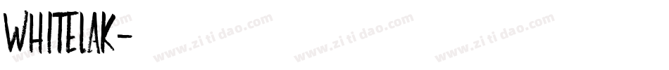 WHITELAK字体转换