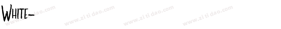 White字体转换