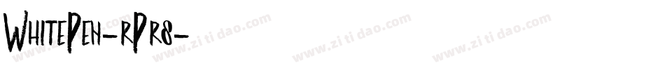 WhitePen-rPr8字体转换