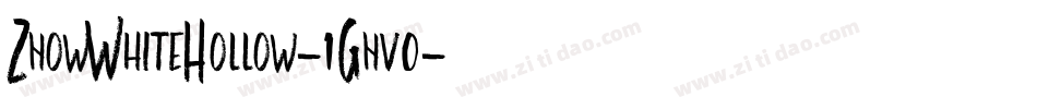 ZnowWhiteHollow-1Gnv0字体转换