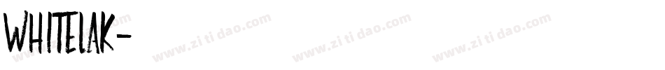 WHITELAK字体转换