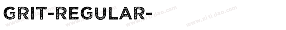 Grit-Regular字体转换