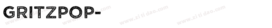 Gritzpop字体转换