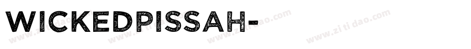 WickedPissah字体转换