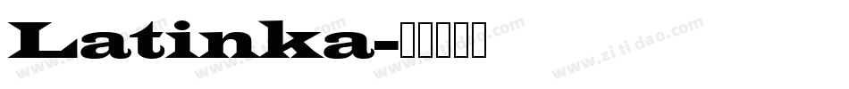Latinka字体转换