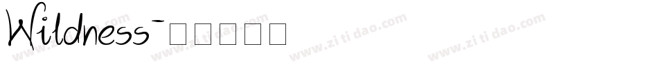 Wildness字体转换